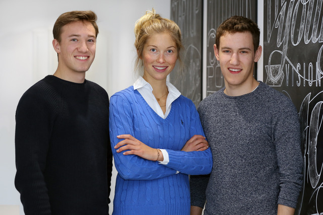 v.l.n.r.: Max Schüler, Nina Sofie Krah, Lukas Liß